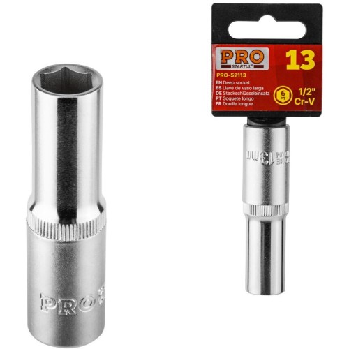 Deep Socket 1/2" Drive 10 mm 6-Point PRO STARTUL (PRO-52110)