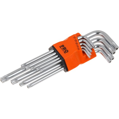 Long Arm Torx Key Set T10H-T50H 9 pcs. PRO STARTUL PRO-87109