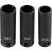 Set of Thin Wall Impact Sockets 1/2" Drive 6-Point 3 pcs PRO STARTUL (PRO-34003)