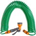Coiled Garden Hose Set STARTUL Garden 15 m with Sprayer Kit ST6012-09