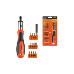 Reversible Screwdriver with Bit Set 12 pcs. STARTUL Profi ST3049-12