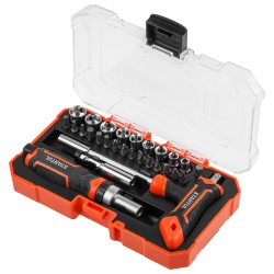 Reversible Ratchet Screwdriver Set with Sockets 28 pcs. STARTUL Profi ST3095-28