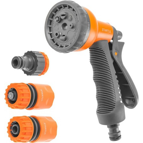8-Position Garden Spray Gun and Fitting Set STARTUL ST6010-10 8-Position Garden Spray Gun and Fitting Set STARTUL ST6010-10